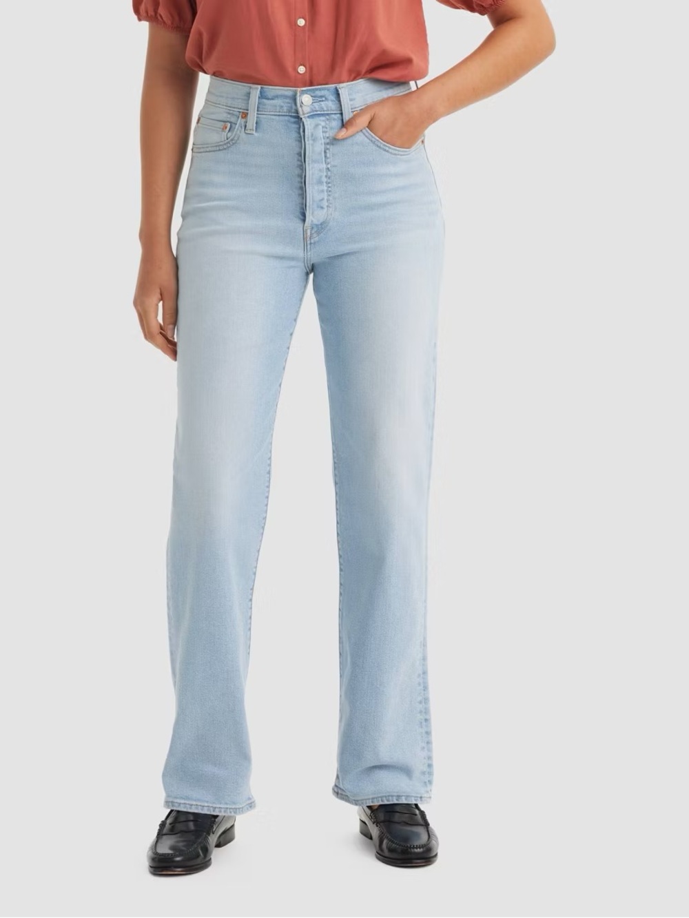 Levi’s High-Rise Light Blue Straight Leg Women’s Jeans